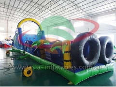 Extreme Outdoor Sport Games Inflatable Palm Tree Obstacle For Adult