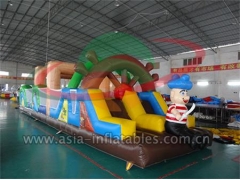 Cheap Inflatable Obstacle Course Games In Pirate Theme for Carnival, Party and Event