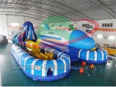 Extreme Outdoor Adult Inflatable Air Plane Playground Obstacle Course For Sale