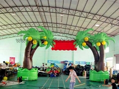 حارّ عمليّ بيع حزب inflatables تصميم جديد مخصص شجرة الشكل نفخ القوس للإعلان أو فتح في مصنع سعر