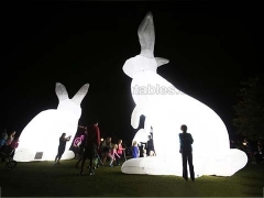 حارّ عمليّ بيع حزب inflatables أرنب قابل للنفخ مع إنارة لزخرفة عطلة في مصنع سعر