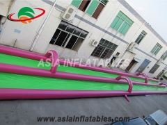 100m Inflatable Water Games Double Lane slide city