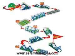 Inflatable Assault Obstacle Courses For School Training,Customized Yours Today
