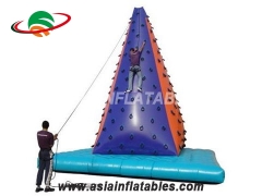 Backyard Large Inflatable Interactive Games Inflatable Rock Climbing Wall For Sale