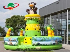 Bear Theme Inflatable Climbing Tower Inflatable Bouncy Climbing Wall For Sale & Coustomized Yours Today