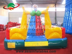 Deluxe Lovely Animal Theme Outdoor Rock Inflatable Climbing Wall For Kids