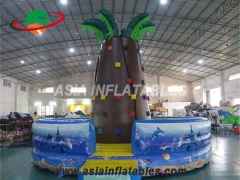 Jungle Inflatable Rock Climbing Wall Kids للحصول على ألعاب رياضية تفاعلية قابلة للنفخ والألعاب الرياضية التفاعلية