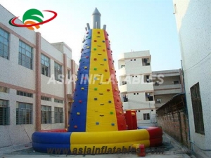 Large Inflatable Climbing Wall, Used Rock Climbing Wall For Outdoor Sports & Interactive Sports Games