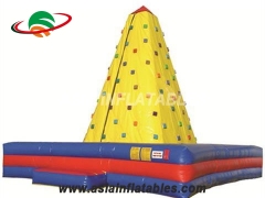 Commercial Inflatable Challenge Rock Climbing Wall Inflatable Sticky Mountain Climbing For Sale