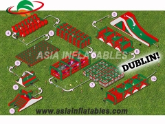 Adults Insane Inflatable 5k obstacle course run for sport game Paracute Ride & Rocket Ride